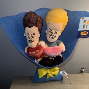 13" BEAVIS & BUTT-HEAD Valentine's Day Plush Bouquet 2026 ~ New With Tag!